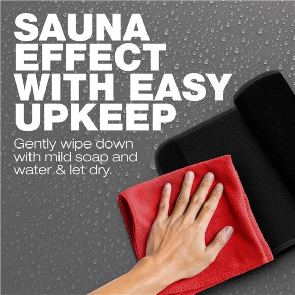 Premium Waist Trimmer & Trainer Belt for Men and Women -Sweat-Enhancing Slimming - Picture 6 of 7